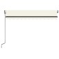 Tenda da Sole Automatica LED e Sensore Vento 350x250 cm Crema