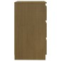 vidaXL Comodino Miele 60x36x64 cm in Legno Massello di Pino vidaXL Comodino Miele 60x36x64 cm in Legno Massello di Pino