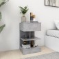 vidaXL Comodini 2 pz Grigio Cemento 40x35x65 cm vidaXL Comodini 2 pz Grigio Cemento 40x35x65 cm