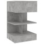 vidaXL Comodini 2 pz Grigio Cemento 40x35x65 cm vidaXL Comodini 2 pz Grigio Cemento 40x35x65 cm