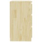 vidaXL Comodino 60x36x64 cm in Legno Massello di Pino