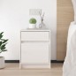 vidaXL Comodino Bianco 40x31x50 cm in Legno Massello di Pino vidaXL Comodino Bianco 40x31x50 cm in Legno Massello di Pino