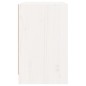 vidaXL Comodino Bianco 40x31x50 cm in Legno Massello di Pino vidaXL Comodino Bianco 40x31x50 cm in Legno Massello di Pino