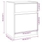vidaXL Comodino Bianco 40x31x50 cm in Legno Massello di Pino vidaXL Comodino Bianco 40x31x50 cm in Legno Massello di Pino