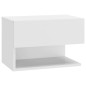 vidaXL Comodino a Parete Bianco vidaXL Comodino a Parete Bianco