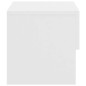 vidaXL Comodino a Parete Bianco vidaXL Comodino a Parete Bianco