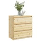 vidaXL Comodino 60x36x64 cm in Legno Massello di Abete vidaXL Comodino 60x36x64 cm in Legno Massello di Abete