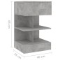 vidaXL Comodino Grigio Cemento 40x35x65 cm in Truciolato