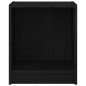vidaXL Comodino Nero 35,5x33,5x41,5 cm in Legno Massello di Pino