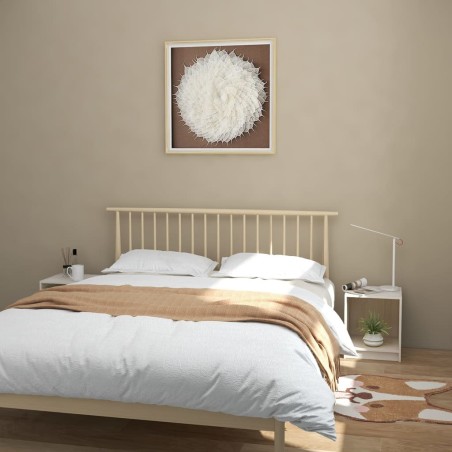 vidaXL Comodini 2 pz Bianchi 35,5x33,5x41,5 cm Legno Massello di Pino
