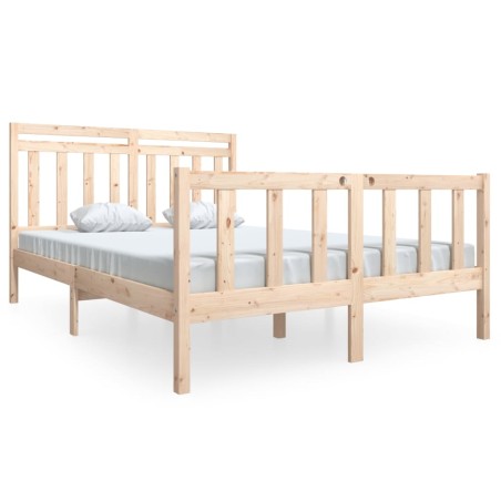 vidaXL Giroletto in Legno Massello 140x190 cm