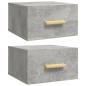 vidaXL Comodini a Muro 2 pz Grigio Cemento 35x35x20 cm vidaXL Comodini a Muro 2 pz Grigio Cemento 35x35x20 cm