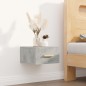 vidaXL Comodini a Muro 2 pz Grigio Cemento 35x35x20 cm vidaXL Comodini a Muro 2 pz Grigio Cemento 35x35x20 cm