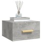 vidaXL Comodini a Muro 2 pz Grigio Cemento 35x35x20 cm vidaXL Comodini a Muro 2 pz Grigio Cemento 35x35x20 cm