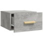 vidaXL Comodini a Muro 2 pz Grigio Cemento 35x35x20 cm vidaXL Comodini a Muro 2 pz Grigio Cemento 35x35x20 cm