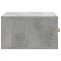 vidaXL Comodini a Muro 2 pz Grigio Cemento 35x35x20 cm vidaXL Comodini a Muro 2 pz Grigio Cemento 35x35x20 cm
