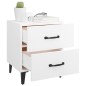 vidaXL Comodini 2 pz Bianchi 40x35x47,5 cm