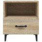 vidaXL Comodino Rovere Sonoma in Legno Multistrato