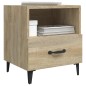 vidaXL Comodino Rovere Sonoma in Legno Multistrato
