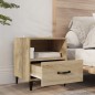 vidaXL Comodino Rovere Sonoma in Legno Multistrato