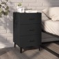 vidaXL Comodino Nero 40x40x66 cm in Legno Multistrato vidaXL Comodino Nero 40x40x66 cm in Legno Multistrato