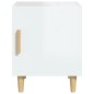 vidaXL Comodini 2 pz Bianco Lucido in Legno Multistrato vidaXL Comodini 2 pz Bianco Lucido in Legno Multistrato