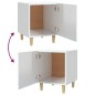 vidaXL Comodini 2 pz Bianco Lucido in Legno Multistrato vidaXL Comodini 2 pz Bianco Lucido in Legno Multistrato