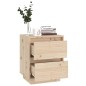 vidaXL Comodino 40x35x50 cm in Legno Massello di Pino vidaXL Comodino 40x35x50 cm in Legno Massello di Pino