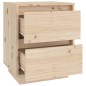 vidaXL Comodino 40x35x50 cm in Legno Massello di Pino vidaXL Comodino 40x35x50 cm in Legno Massello di Pino