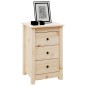 vidaXL Comodini 2 pz 40x35x61,5 cm in Legno Massello di Pino