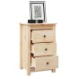 vidaXL Comodini 2 pz 40x35x61,5 cm in Legno Massello di Pino