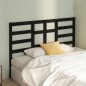 Testiera per Letto Nera 146x4x104 cm in Legno Massello di Pino Testiera per Letto Nera 146x4x104 cm in Legno Massello di Pino