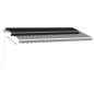 vidaXL Tenda Retrattile Manuale Autoportante 450x300 cm Antracite vidaXL Tenda Retrattile Manuale Autoportante 450x300 cm Antracite
