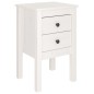 vidaXL Comodino Bianca 40x35x61,5 cm in Legno Massello di Pino