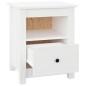 vidaXL Comodino Bianco 40x35x49 cm in Legno Massello di Pino vidaXL Comodino Bianco 40x35x49 cm in Legno Massello di Pino