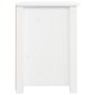 vidaXL Comodino Bianco 40x35x49 cm in Legno Massello di Pino vidaXL Comodino Bianco 40x35x49 cm in Legno Massello di Pino