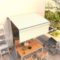 Tenda Sole Retrattile Manuale con Parasole 3,5x2,5 m Crema
