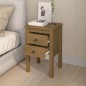 vidaXL Comodini 2 pz Miele 40x35x61,5 cm in Legno Massello di Pino vidaXL Comodini 2 pz Miele 40x35x61,5 cm in Legno Massello di Pino