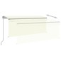 Tenda Sole Retrattile Manuale con Parasole 3,5x2,5 m Crema