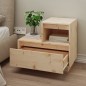 vidaXL Comodini 2 pz 60x34x51 cm in Legno Massello di Pino vidaXL Comodini 2 pz 60x34x51 cm in Legno Massello di Pino