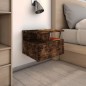 vidaXL Comodino Pensile Rovere Fumo 40x31x27 cm in Legno Multistrato vidaXL Comodino Pensile Rovere Fumo 40x31x27 cm in Legno Multistrato