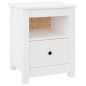 vidaXL Comodini 2 pz Bianchi 40x35x49 cm in Legno Massello di Pino vidaXL Comodini 2 pz Bianchi 40x35x49 cm in Legno Massello di Pino