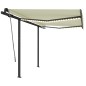 Tenda da Sole Automatica Sensore Vento e LED 3,5x2,5 cm Crema Tenda da Sole Automatica Sensore Vento e LED 3,5x2,5 cm Crema