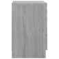 vidaXL Comodino Grigio Sonoma 38x35x56 cm in Legno Multistrato vidaXL Comodino Grigio Sonoma 38x35x56 cm in Legno Multistrato