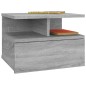 vidaXL Comodini Pensili Grigio Sonoma 2pz 40x31x27cm Legno Multistrato vidaXL Comodini Pensili Grigio Sonoma 2pz 40x31x27cm Legno Multistrato