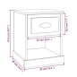 vidaXL Comodino Grigio Cemento 39x39x47,5 cm in Legno Multistrato vidaXL Comodino Grigio Cemento 39x39x47,5 cm in Legno Multistrato