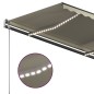 Tenda da Sole Automatica Sensore Vento e LED 3,5x2,5 cm Crema Tenda da Sole Automatica Sensore Vento e LED 3,5x2,5 cm Crema