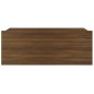 vidaXL Comodino Pensile Rovere Marrone 40x30x15cm in Legno Multistrato