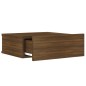 vidaXL Comodino Pensile Rovere Marrone 40x30x15cm in Legno Multistrato