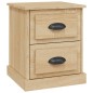 vidaXL Comodino Rovere Sonoma 39x39x47,5 cm in Legno Multistrato